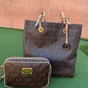 Michael Kors Tote and Crossbody Purse with Chain